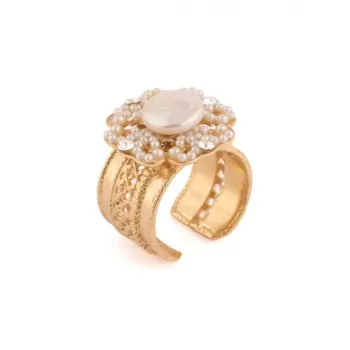 SATELLITE Pearl Inlay Rings Women's