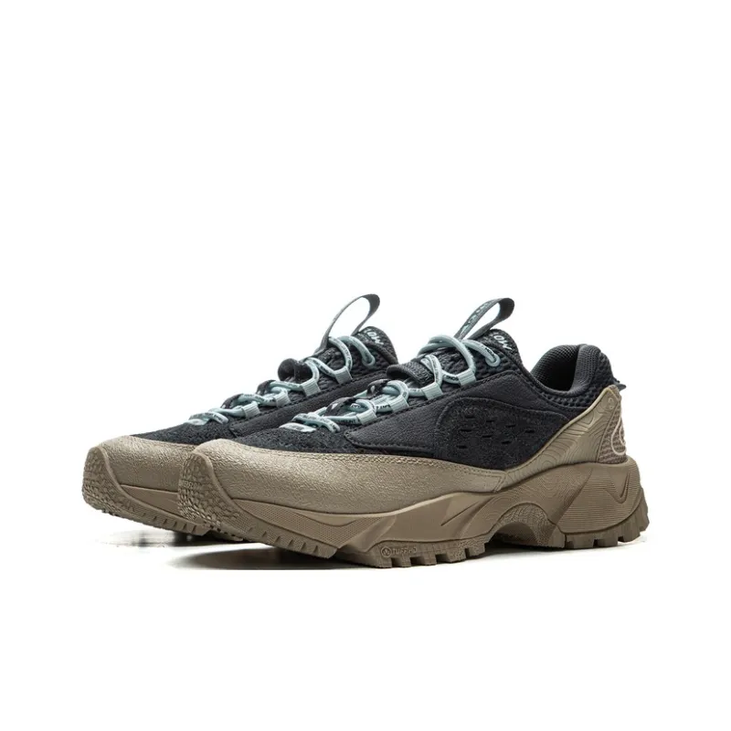 LiNing CF Su Xi Xingye V2 Cushioning Support Low Top Outdoor Trekking Shoes Women's Black Umber-2