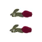 Tulip Bangs Clip-Red Trumpets 2 Pcs