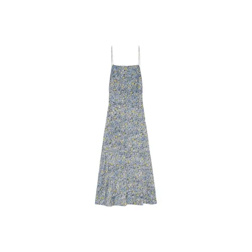 GANNI Slip Dresses Women's Gray Blue