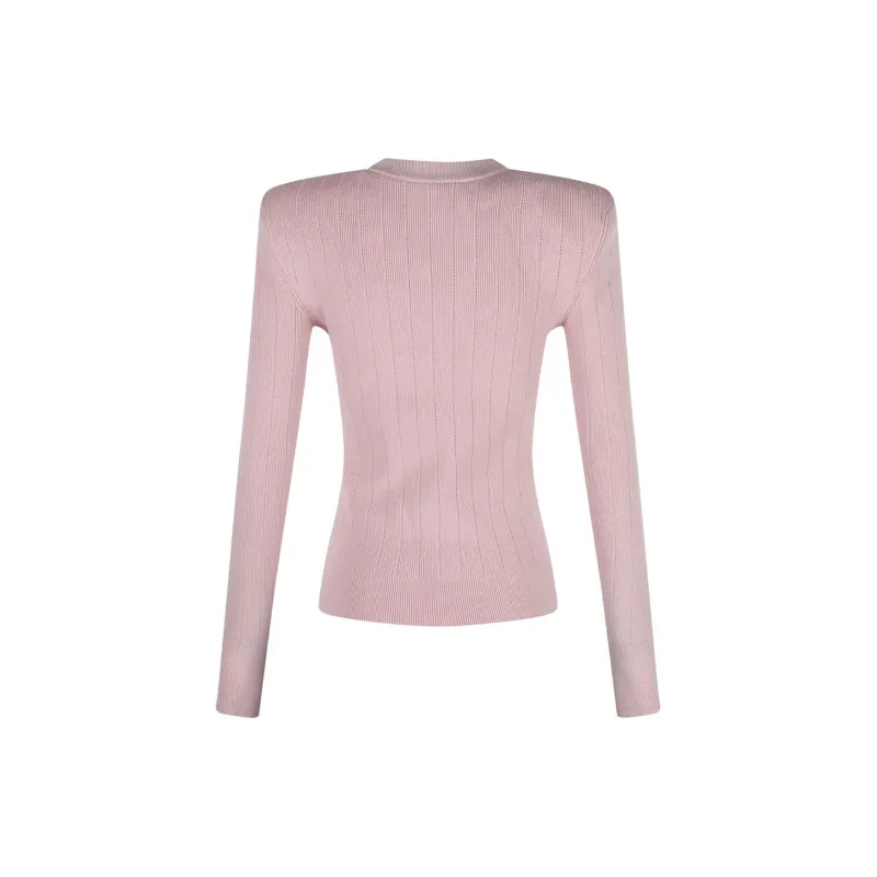 BALMAIN Fine Knit 6 Button Jumper-1