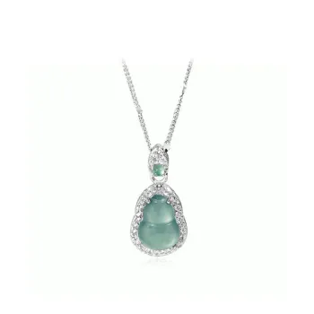 CGC Ice Glutinous Jadeite Necklaces Unisex