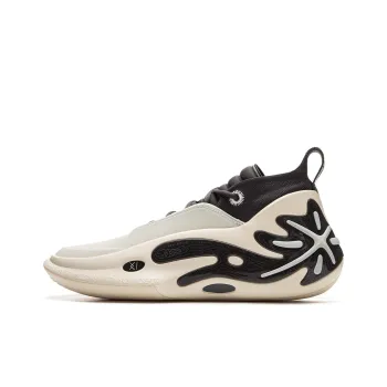 LINING Wow11 Basketball Shoes Men Mid Top White Black