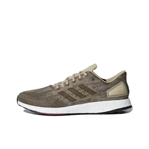 Adidas Pure Boost 2017 Running Shoes Unisex Low-Top Brown/Gold