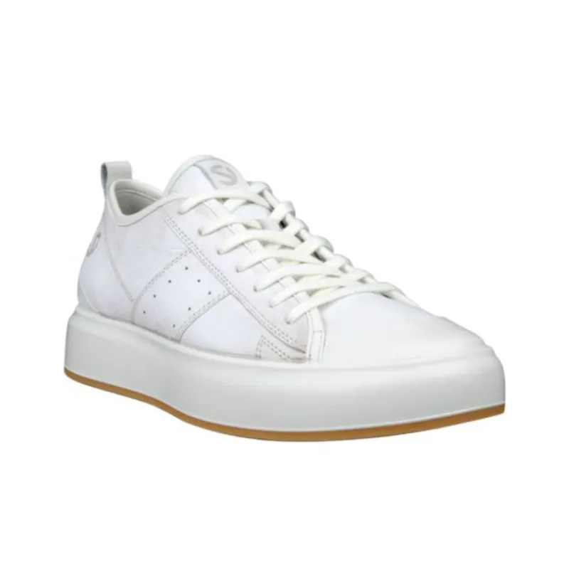 Ecco Wear resistant And Lightweight Low Top Skateboard Shoes Men's White-3