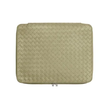 Bottega Veneta Intrecciato Calfskin Storage Bag Medium Size Men's Lime Gray