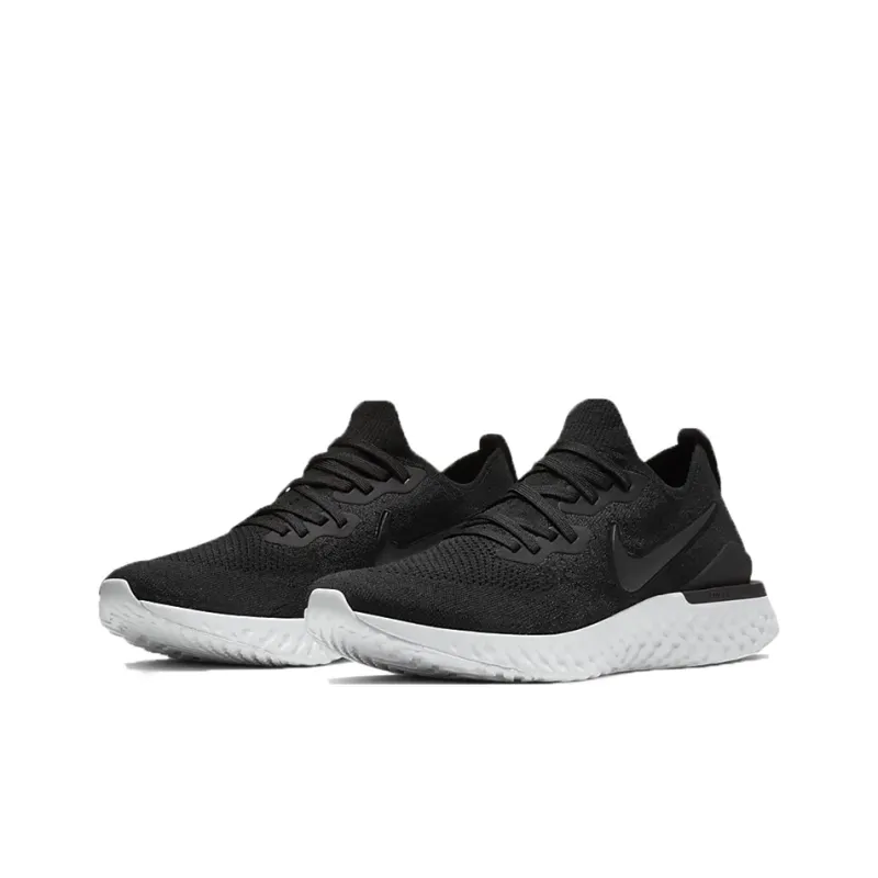 Nike Epic React Flyknit 2 Black White-2