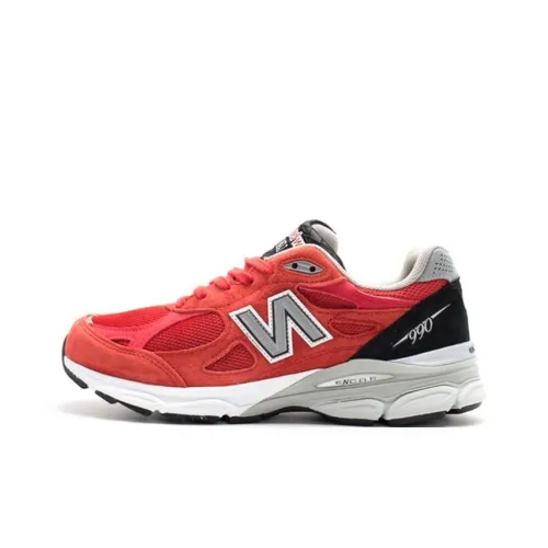 New Balance NB 990 V3 Running Shoes Men Low-Top Red/Black/Gray