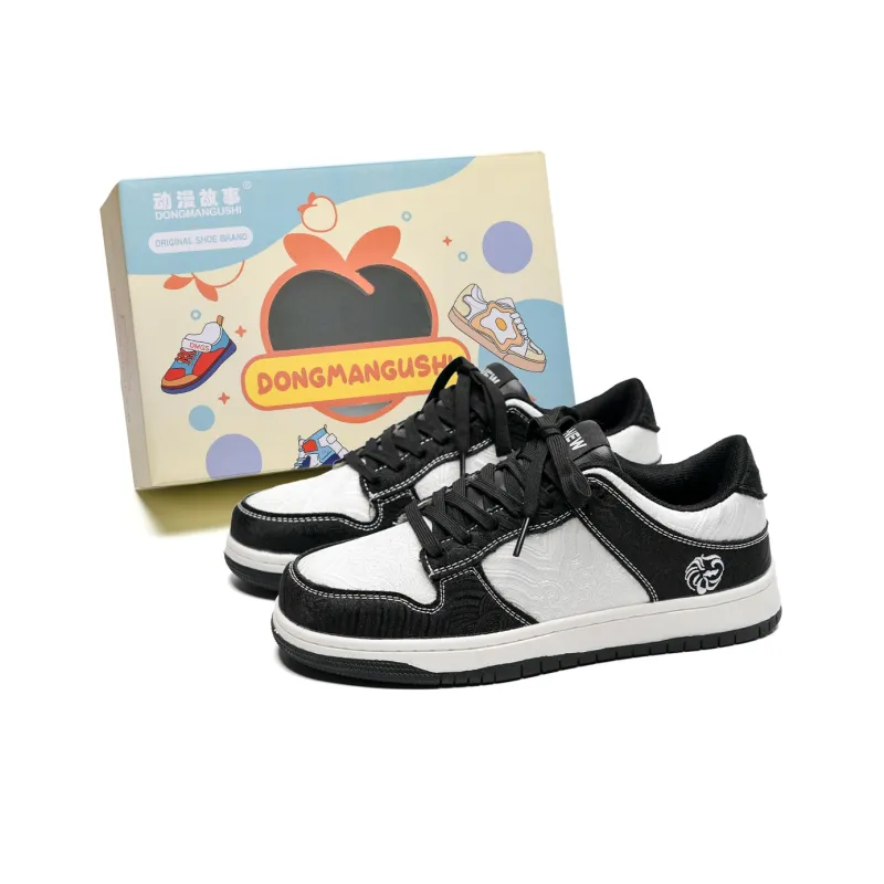 Anime Story Slip Resistant Cushioning Abrasion Resistant Breathable Low Top Skateboard Shoes Unisex-24