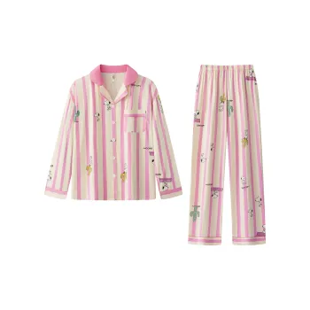 Gongdie x SNOOPY/ Pajama Set Women's Pink