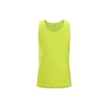 Arcteryx Norvan Tank Top Men's Yellow Green
