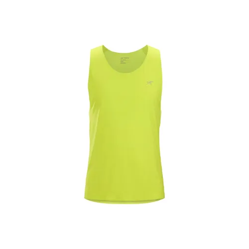 Arcteryx Tank Tops Men's Yellow Green