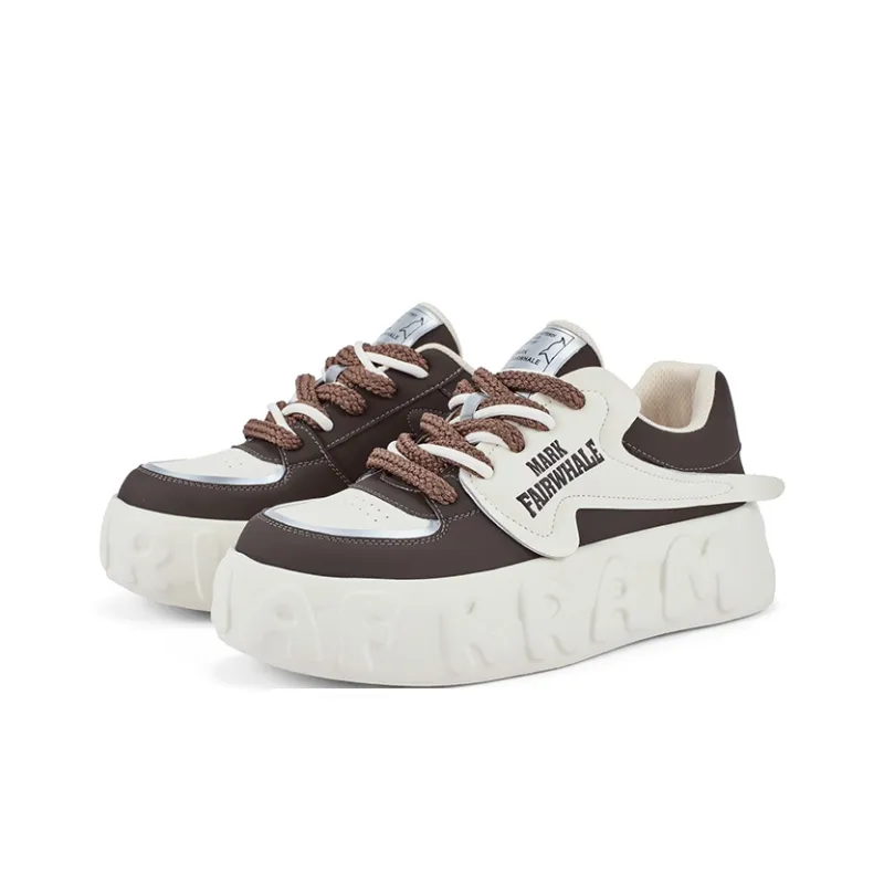 FAIRWHALE Anti Slip And Wear Resistant Coverage Balance Lightweight Height Increasing Low Top Casual Shoes Men's Coffee-2