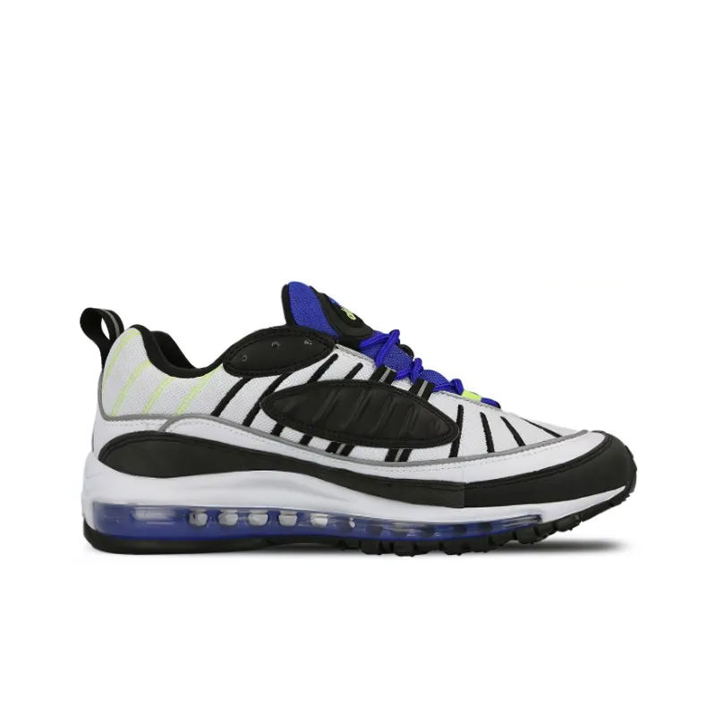 Nike Air Max 98 White Black Racer Blue-1