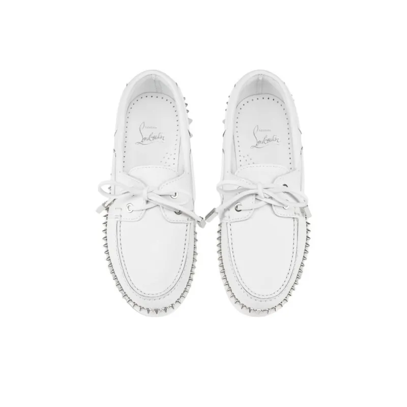 CL LUBOTING Gerockel Boat Shoes Women's White-3