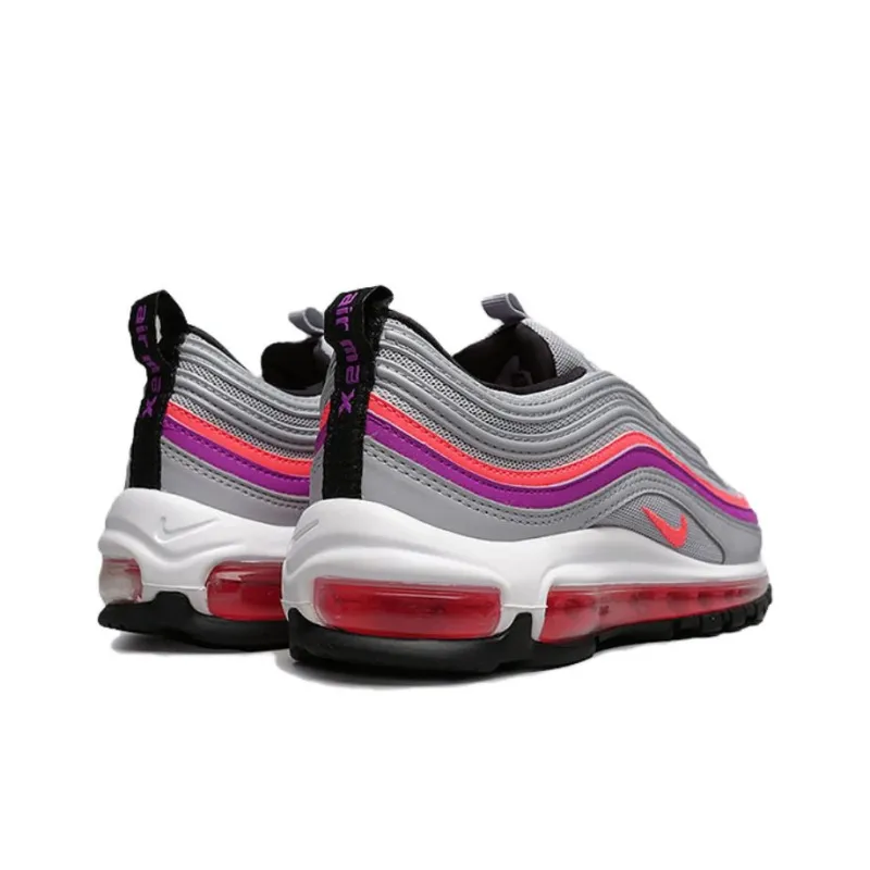 Nike Air Max 97 Wolf Grey Solar Red Vivid Purple Women's-2