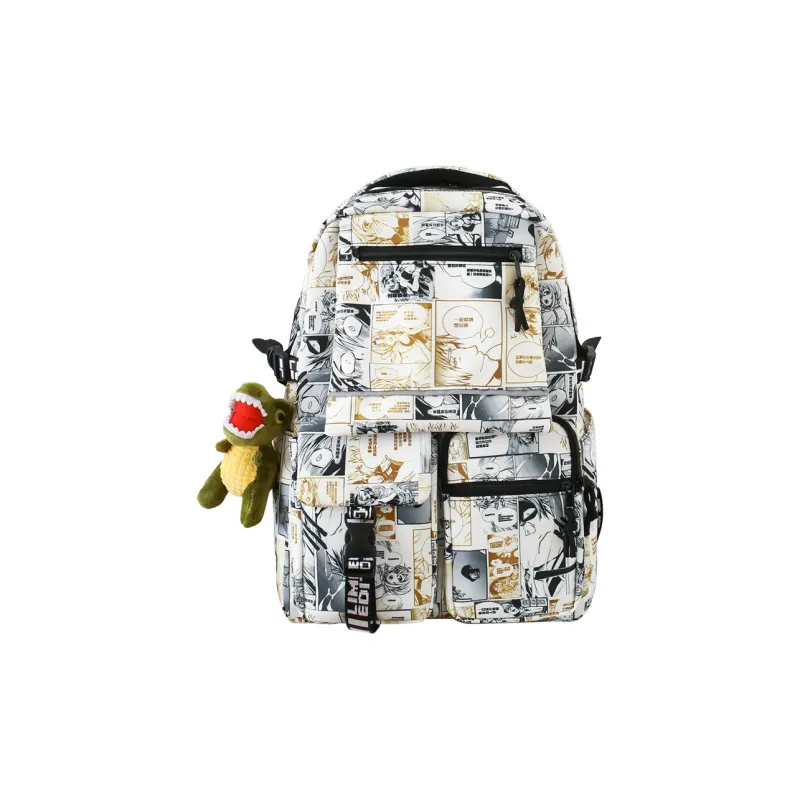 Venerable Brahma Nylon Backpack Unisex Black/Red/Yellow/Green-3