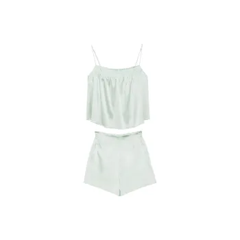 MANITO Ripple Pajama Set Women's Mint Green
