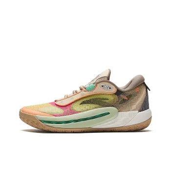 Anta Basketball Collection Anti Slip Wear Resistant Low Top Basketball Shoes Women's Yellow Brown
