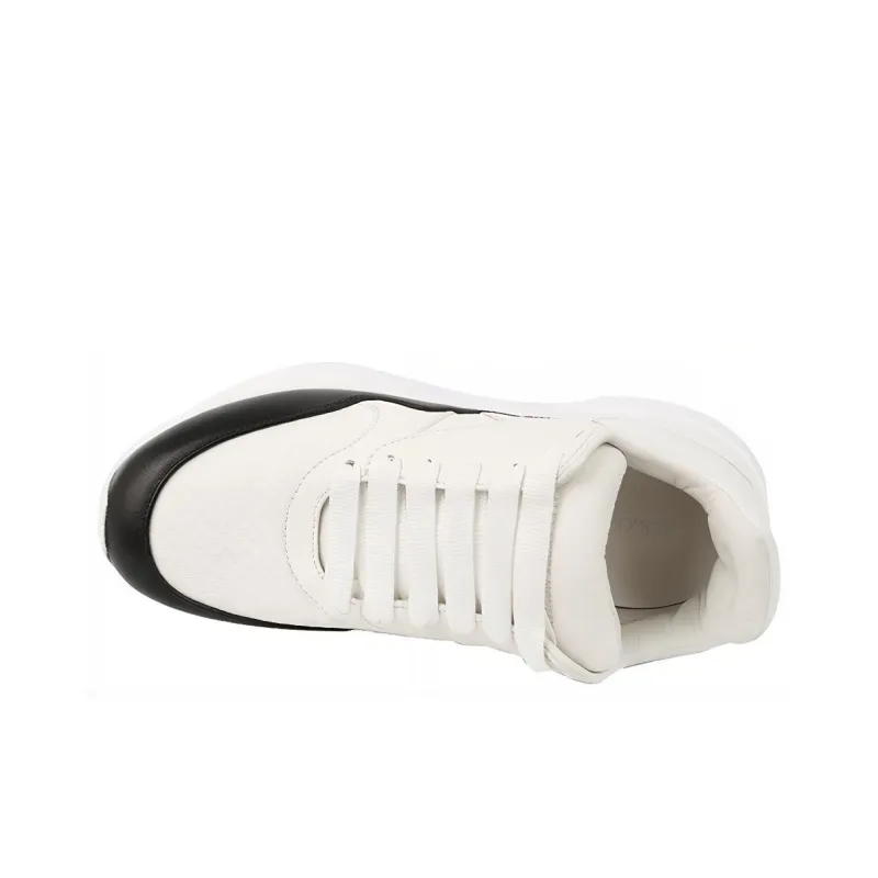 Alexander McQueen Oversized Runner In Nappa Calf Leather 'White Black' Women's-3