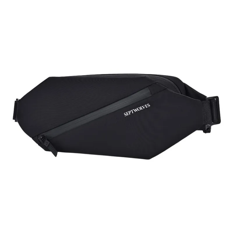 SEPTWOLVES Fabric Fanny Pack Regular Men's Black-4