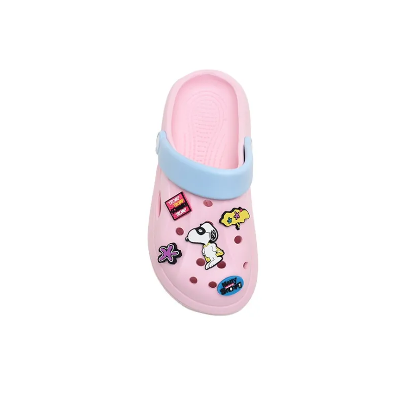 SNOOPY Snoopy Clogs Women's Pink-3