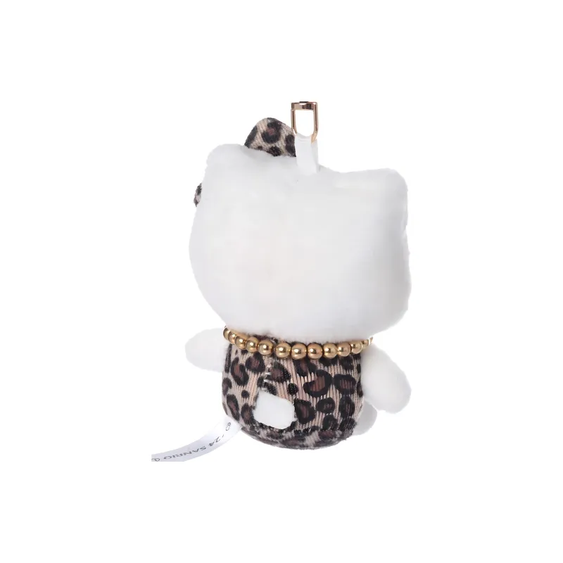 Hello Kitty Leopard Dolls Plush Pendant Small Size High 13CM Length-2