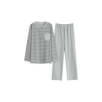 FENTENGCARE Pajama Set Men's Light Heather Gray