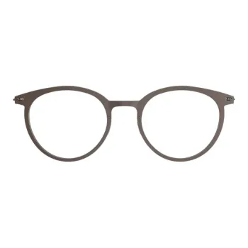 LINDBERG Titanium Oval Eyeglass Frames Unisex Brown
