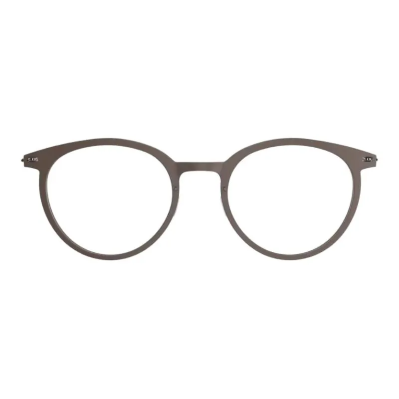 LINDBERG Titanium Oval Eyeglass Frames Unisex Brown-0