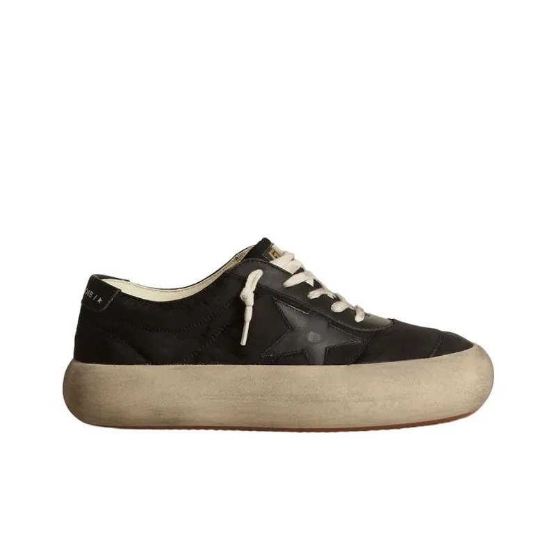 Golden Goose Space Star Low Top Stylish Skateboarding Shoes Men's Black Vintage Version-1