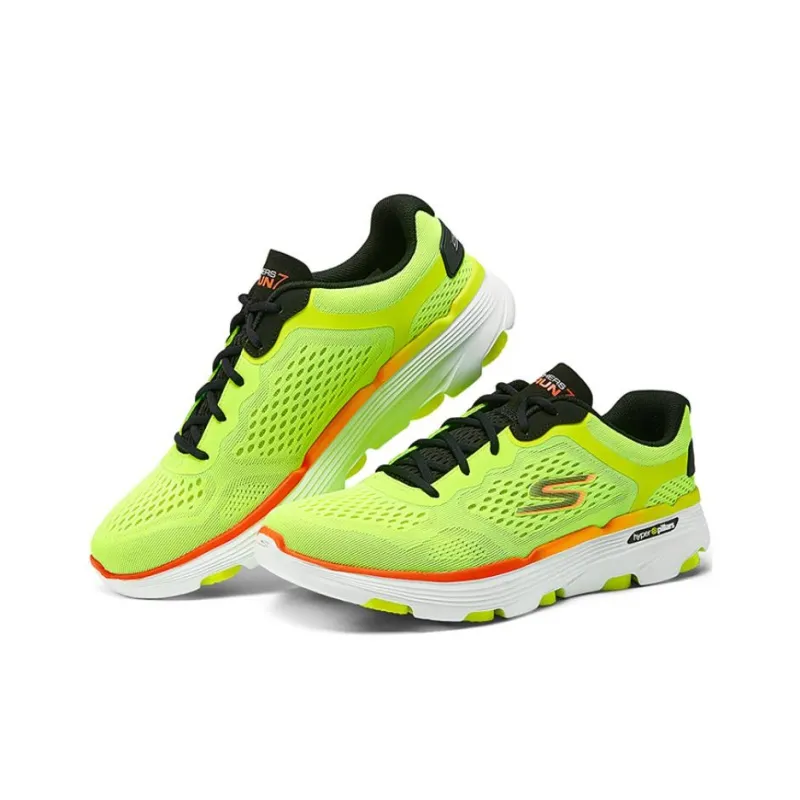 Skechers GO RUN 7.0 Anti Slip Wear Resistant Low Top Casual Running Shoes Men's Bright Yellow-3