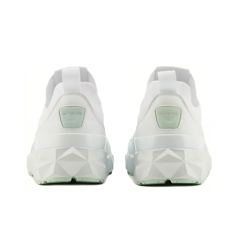 EMPORIO ARMANI EA7 Low Top Casual Shoes Unisex White-3