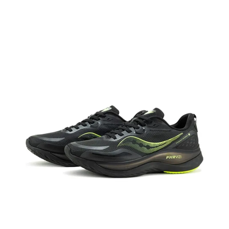 Saucony Phoenix Inferno 2 Cushioning, Slip Resistant, And Abrasion Resistant Low Top Running Shoes Unisex Black Green-2