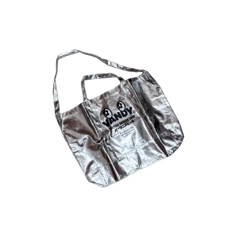 Vandy The Pink Glossy PU Handbag Regular Unisex Silver-1