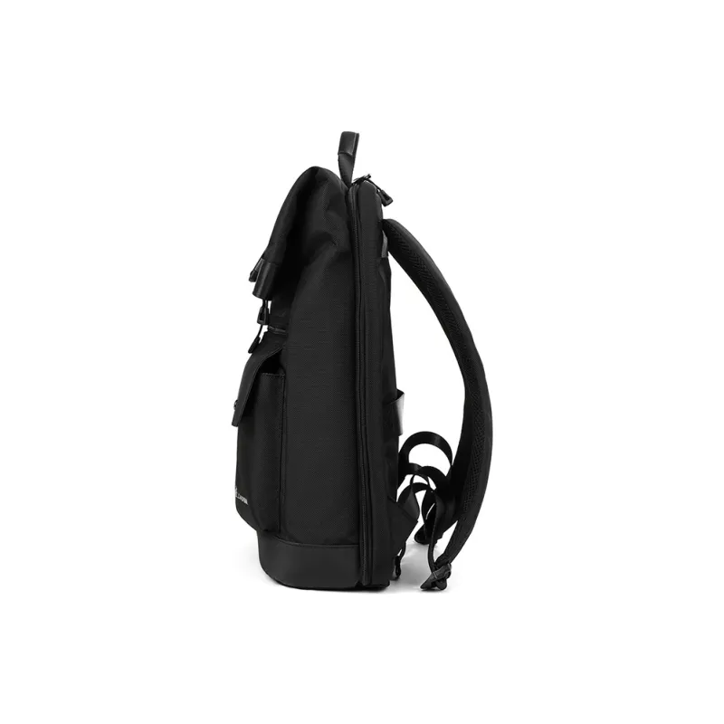 L'ALPINA Nylon Fabric Backpack Laptop Bag Backpack Regular Men's Classic Black-4