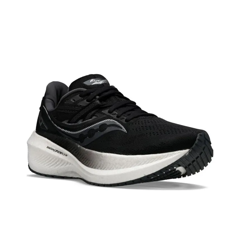 Saucony Triumph 20 Running Shoes Women's Low-Top Black/Gray/White-2