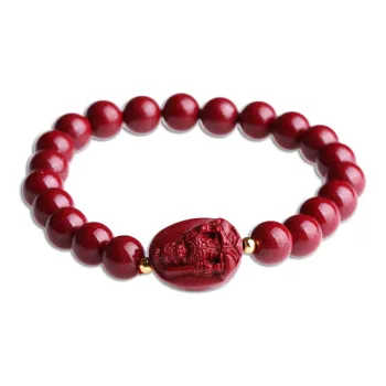 Yeon yun Jewelry Cinnabar Bracelets Unisex