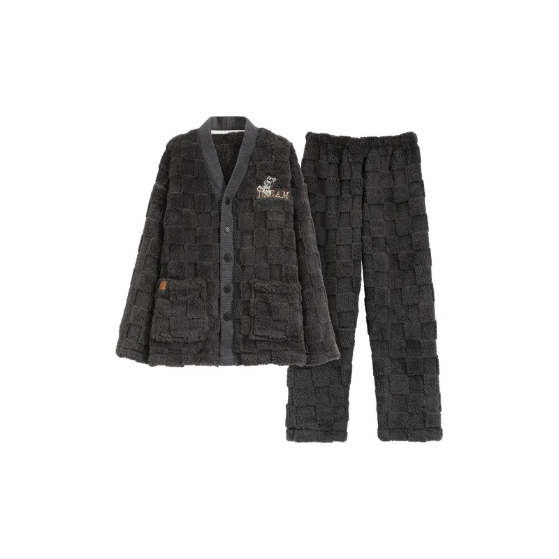 FENTENGCARE Pajama Set Men's Black-0