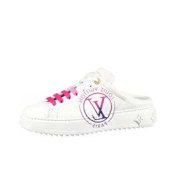 LOUIS VUITTON Time Out Odor Resistant Closed Toe Slippers Women's White