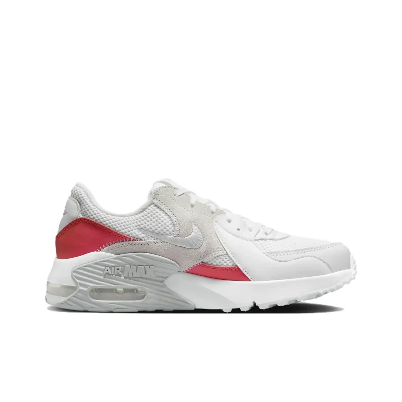 Nike Air Max Excee Anti Slip Wear Resistant Low Top Casual Running Shoes Women's White Red-1
