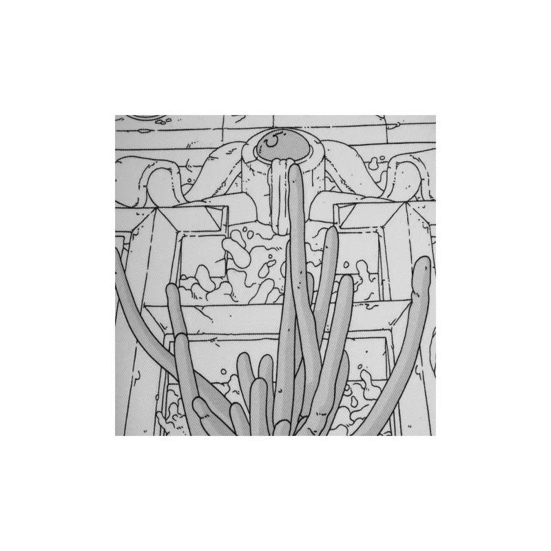 HERMES Silk Scarves Women's Black White-1
