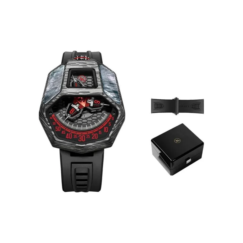 ATOWAK Mamba Snake Series Venom Automatic Mechanical Movement Watch Men's Watches Gold Dial-6