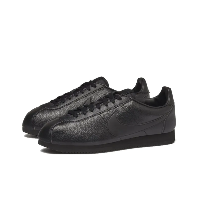 Nike Classic Cortez Leather Triple Black-1