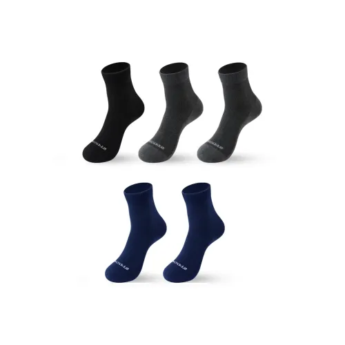 INVISIBLE Mid Calf Socks Men's 5 Pack