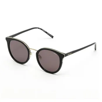 DKNY Subject To Official Website Round Sunglasses Women's Black