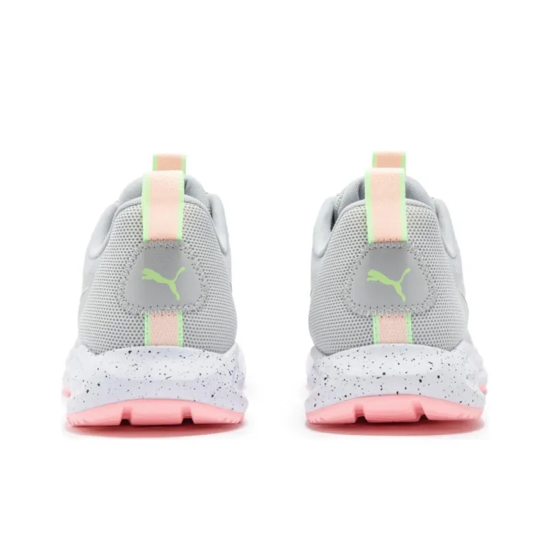 PUMA Twitch Runner Anti Slip Wear Resistant Low Top Running Shoes Unisex Light Gray Pink-3
