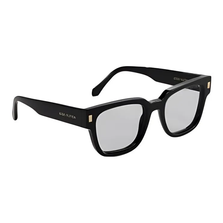 LOUIS VUITTON Acetate Square Eyeglass Frames Men's Black-2