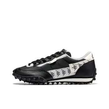 Kappa Lightweight And Breathable Running Shoes Unisex Black White