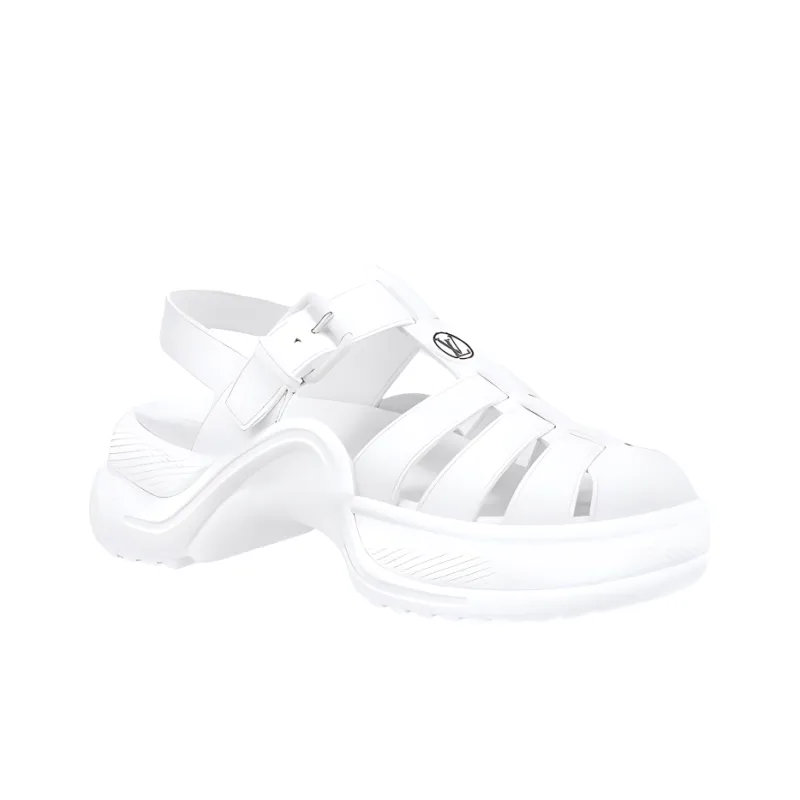 LOUIS VUITTON Archlight Roman Sandals Women's White-1